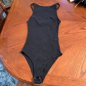 Zara halter neck thin strap body suit S